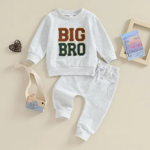 Vista 2 de Trajes a juego para hermano mayor, hermano pequeño, trajes a juego para hermanos, camisa para recién nacido, pantalones cortos, ropa de verano