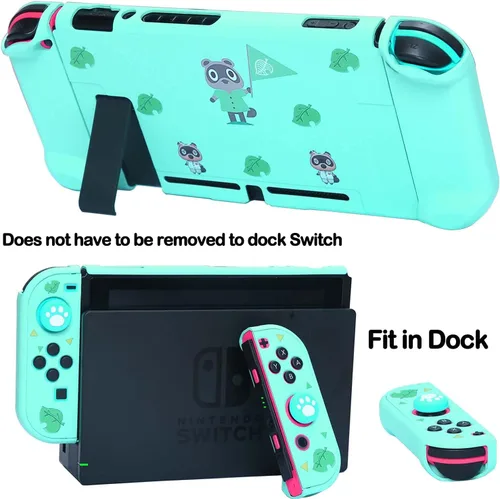 Vista 3 de Accessories Bundle for Nintendo Switch Animal Crossing - YOOWA Accessory kit NS Animal Crossing Set with Carrying Case Protective Cover Screen