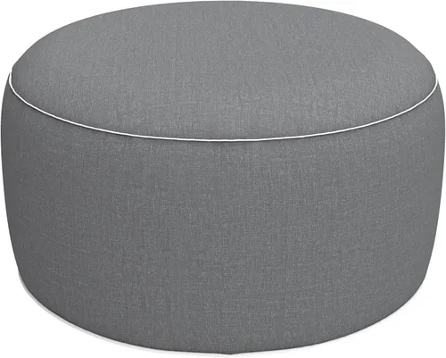 Vista 55 de LVTXIII Otomana inflable para interiores y exteriores, reposapiés redondo, 21 pulgadas de diámetro x 9 pulgadas de alto, todo clima, portátil, Hojas