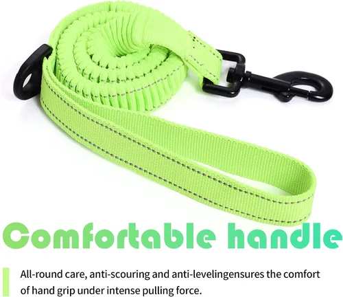 Vista 3 de Mile High Life Correa elástica para perro Correa de entrenamiento de tracción suave Textura suave y cómoda 3-5 pies para perros/gatos