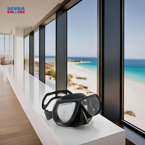 Vista 8 de Spearfishing Mask Low Volume Silicone, Comfortable Fit & Clear Vision for Freediving, Scuba Diving, Underwater Exploration Ideas