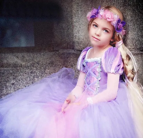 Vista 4 de ToLaFio Princess Costume for Girls Halloween Fancy Party Dress Princess Dress Up Clothes for Little Girl