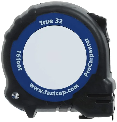 Vista 5 de FastCap ProCarpenter True32 Métrica Cinta de Medir Inversa - Ideal para Profesionales y Mejoras del Hogar - con Clip de Cinturón de Acción