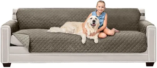 Vista 142 de Sofa Shield Funda de sofá con correa, reversible, resistente a las manchas y al desgarro, funda acolchada de microfibra, lavables, asiento de 62