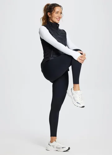 Vista 6 de BALEAF Chaleco ligero y cálido para mujer, para correr, invierno, híbrido, sin mangas, acolchado, resistente al agua