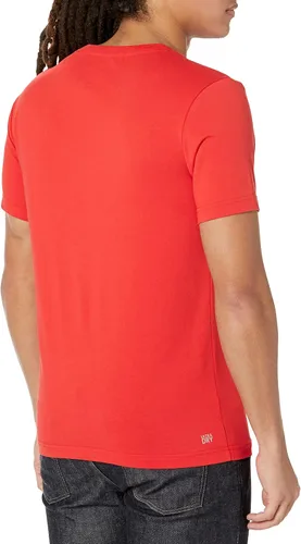 Vista 2 de Lacoste Contemporary Collection - Camiseta de manga corta para hombre, ajuste regular, ultra seco, con estampado de cocodrilo