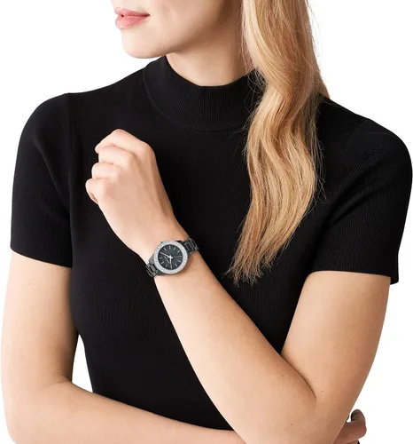 Vista 4 de Michael Kors Reloj de cuarzo Liliane para mujer con correa de acero inoxidable