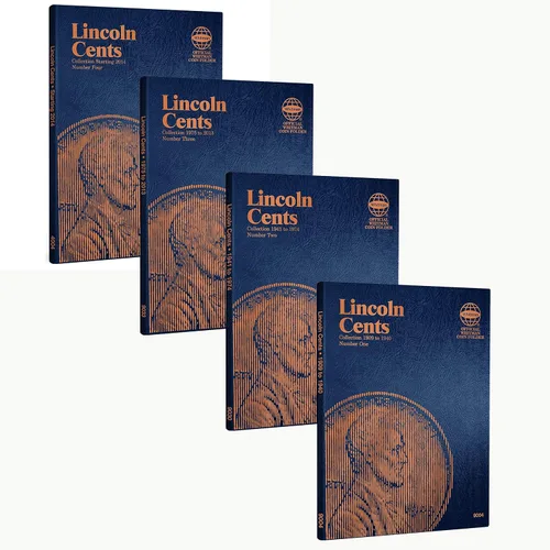 Vista 9 de Whitman Carpeta de monedas US Flying Eagle, Indian y Lincoln Cent Juego de cinco volúmenes 1857 - Fecha # 9003, 9004, 9030, 9033, 4004