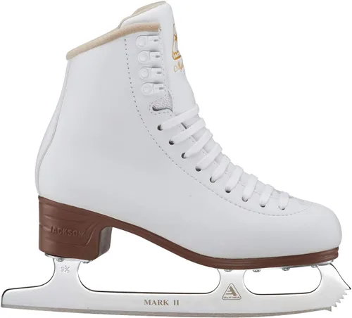Vista 4 de Jackson Ultima Mystique Figure Ice Skates for Women and Girls Bundle with Guardog Skate Guards