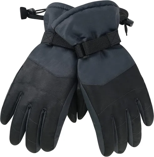 Vista 3 de American Trends Guantes de nieve para niños, guantes de invierno impermeables, guantes de esquí para niños y niñas, clima frío, guantes de snowboard