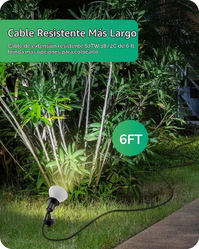Vista 4 de EDISHINE Focos de Halloween de 120 V para exteriores, luces de inundación