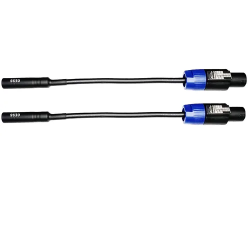 Vista 6 de CNCESS Cables de altavoz 1/4 TS hembra a Speakon, paquete de 2