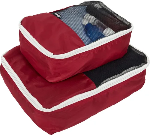 Vista 2 de Wrangler Juego de 4 cubos de equipaje y equipaje Rojo - Juego de 4 cubos de equipaje y equipaje