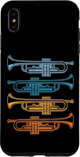 Vista 7 de iPhone 14 Trompeta Retro Jazz Music Trompetista, estuche del trompetista