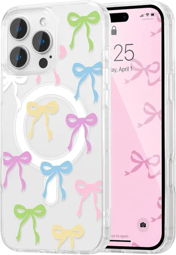 Vista 22 de UEEBAI - Funda magnética para iPhone 11, diseño de lazo, compatible con MagSafe, funda transparente delgada inalámbrica, antiamarilleo, a prueba
