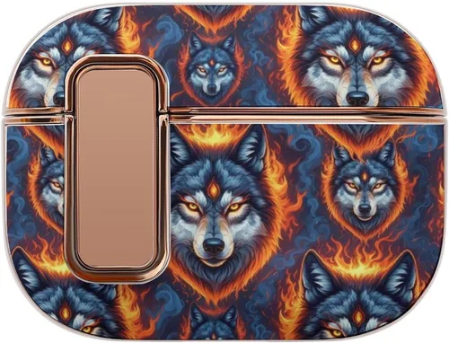 Vista 8 de Fashion Case Cover Compatible with Airpods Pro 2 Case for Men Women Just A Girl Who Loves Foxes, Shockproof and Smooth, with Lock