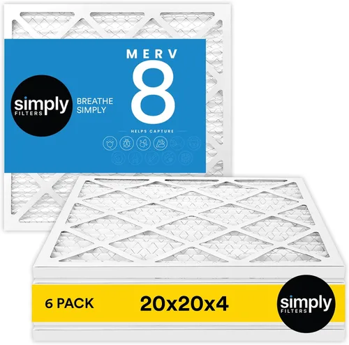 Vista 20 de Simply - Filtro de aire de 8x24x1, MERV 8, paquete de 6, para caldera/aire acondicionado de casa y HVAC (Tamaño real: 19.7 cm x 60.3 cm x 1.9 cm)