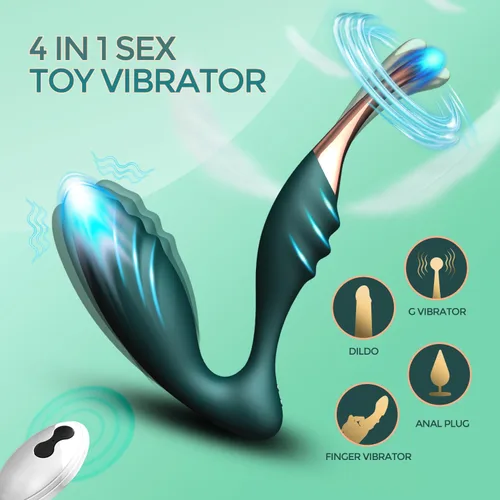 Vista 2 de Vibrador juguetes sexuales, vibrador de punto G, estimulador de clítoris para adultos con doble 10 vibraciones, juguete para adultos, vibradores