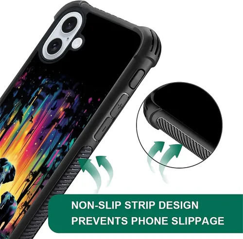 Vista 164 de Funda compatible con iPhone 15, diseño de elefantes africanos, diseño increíble a prueba de golpes, antiarañazos, carcasa trasera de policarbonato
