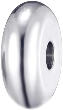 Vista 3 de 160pcs 0.157 in 0.197 in 0.236 in 0.315 in acero inoxidable plano redondo cuentas espaciadores joyería hallazgos accesorios para hacer pulseras