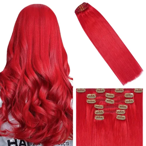 Vista 37 de WindTouch - Extensiones de cabello humano liso con pinzas, color negro azabache, 2.47 onzas, N.° 1, 12 pulgadas, 7