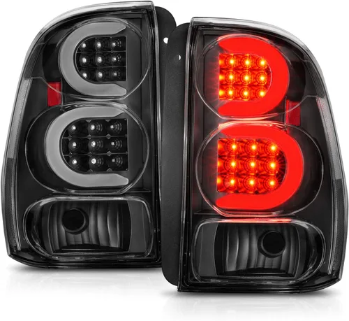 Vista 3 de AmeriLite Par de luces traseras de tubo LED tipo C para Chevy Trailblazer/EXT 2002-2009 - Lado del conductor y del pasajero