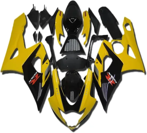 Vista 20 de YTL - Carenado completo negro brillante para Suzuki 2005-2006 GSXR 1000
