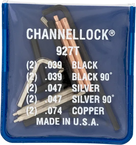 Vista 6 de Channellock RT-3 Juego de alicates de anillo de retención convertibles, 3 piezas, azul