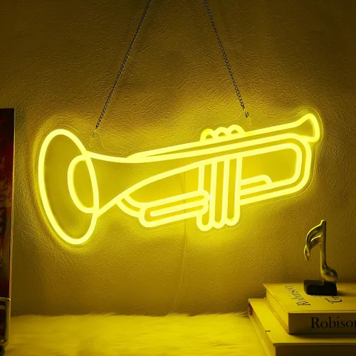 Vista 10 de CoolGift Mart Letrero de neón de guitarra bajo, luz LED regulable de guitarra bajo para decoración de habitación con alimentación USB, decoraciones
