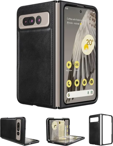 Vista 12 de Foluu Funda para Google Pixel 9 Pro Fold, con Protector de Pantalla Frontal Integrado, Cuero PU + Carcasa Rígida de PC Ultra Delgada Duradera Funda