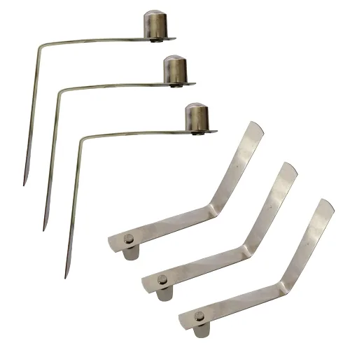 Vista 5 de UP100 50 clips de botón sólidos de acero inoxidable de 4 a 0.354 in, resorte a presión para entornos húmedos con requisitos elásticos, toldo Botón