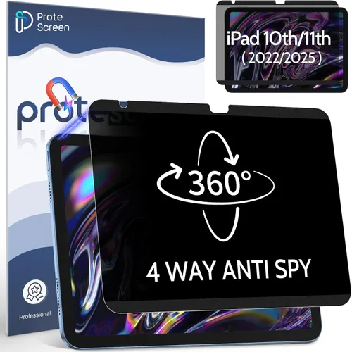 Vista 48 de Protector de pantalla de privacidad compatible con iPad de 10.2 pulgadas (9ª/8ª/7ª generación, 2021/2020/2019), filtro espía de luz azul