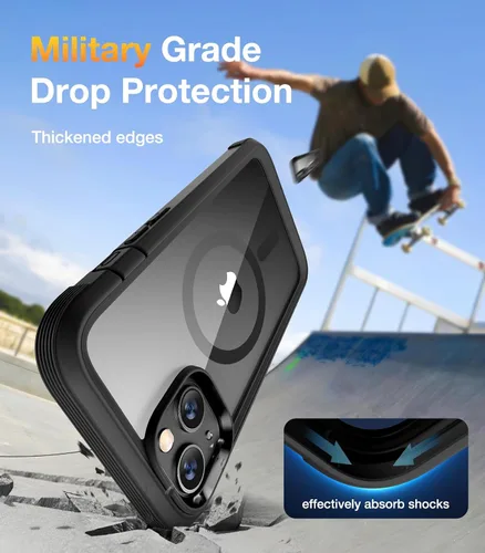 Vista 1014 de DIACLARA - Funda transparente compatible con iPhone XR 6.1 pulgadas 2018