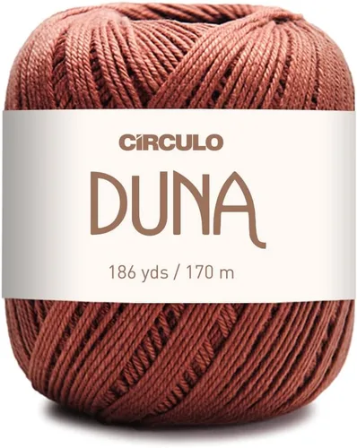 Vista 25 de Círculo Hilo Duna – 186 yardas, 3.52 onzas – Hilo DK de peinado ligero – 100% algodón virgen brasileño mercerizado, perfecto para tejer y hacer