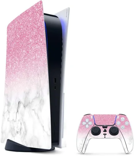 Vista 68 de MightySkins - Skin para juegos para PS5 / Playstation 5 Bundle – Mármol ámbar Envoltura protectora de vid Fácil de aplicar y cambiar