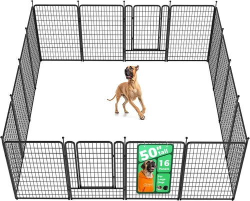 Vista 43 de FXW Rollick - Corralito para perros para patio, campamento con casa rodante, patentado, 24 pulgadas, 2 paneles Fácil instalación, resistente