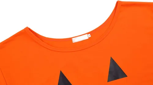 Vista 3 de Dutebare - Sudadera holgada de manga larga para mujer, diseño de calabaza, para Halloween