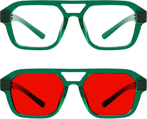 Vista 61 de Eyekepper Gafas de luz azul para hombre y mujer, paquete de 6 lentes Pilot Paquete de 6 color mezclado