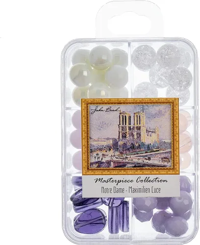 Vista 13 de John Bead Masterpiece Collection - Caja de cuentas de vidrio con mezcla de 3.00 oz A Bar en The Folies-Bergère - Edouard Manet Un bar