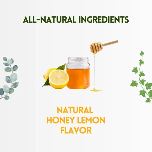 Vista 3 de Herbion Naturals Gotas para la tos con sabor a miel y limón, sin azúcar con stevia, suplemento dietético, alivia la tos, para adultos y niños