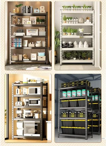 Vista 4 de Shelves Garage Shelving, 5-Tier Adjustable Shelf, 2000 lbs Weight Capacity Storage Rack, Heavy Duty Inrial Metal Shelving Unit (A 150 * 40 * 200cm)