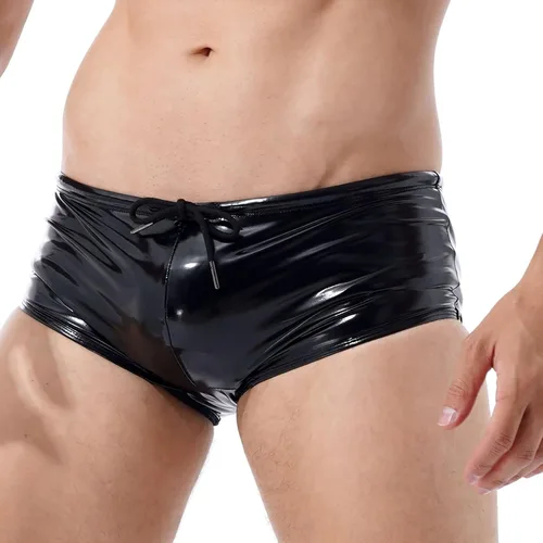 Vista 2 de Ropa interior elástica para hombre con cordón para natación, bikini a la cadera