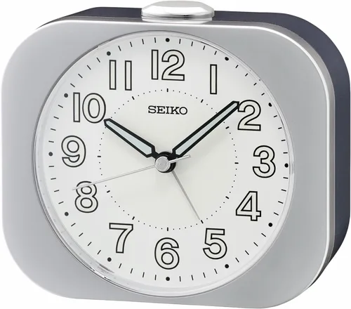 Vista 8 de SEIKO QHL097LLH Reloj despertador digital para dormitorio, azul mate, 2.6 x 2.4 pulgadas