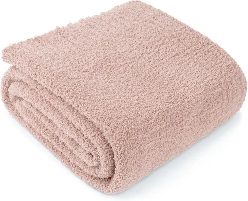 Vista 24 de PAVILIA Manta supersuave para sofá, manta mullida y acogedora de peso ligero en negro; manta de punto cálida y esponjosa para cama o sofá, 50x60