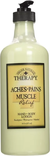 Vista 7 de Village Naturals Therapy Muscle Loción de manteca de karité, aroma a menta de eucalipto, 16 onzas líquidas, paquete de 3