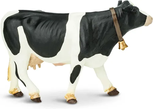 Vista 7 de Safari Ltd. Figura de Vaca Holstein - Figura Modelo de Plástico Detallada de 5" - Divertido Juguete Educativo de Juego para Niños, Niñas y Niños