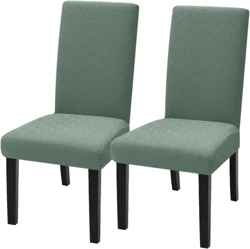 Vista 59 de YEMYHOM Funda elástica para silla con respaldo de 1 pieza con diseño jacquard más reciente, funda para silla con respaldo antideslizante, protector