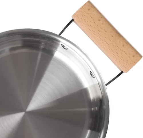 Vista 3 de CALLARON Olla de cocina con asas laterales, cacerola de repuesto para el oído, olla de leche, mango de agarre, accesorios de utensilios de cocina