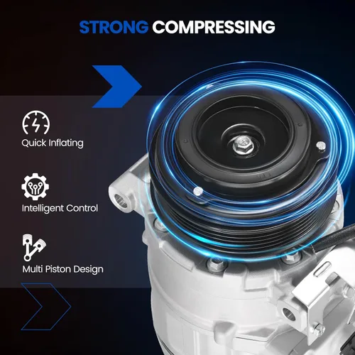 Vista 7 de 198355 Compresor de aire acondicionado A/C con embrague compatible con Ford Edge 2012-2015, compatible con Ford Explorer 2012, L4 2.0L GAS