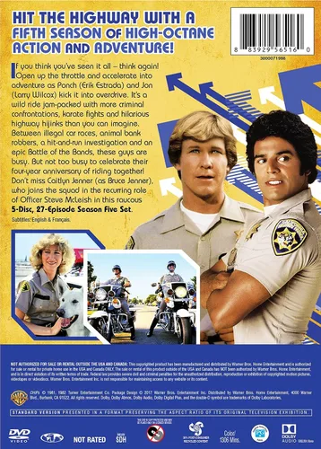 Vista 2 de C.H.I.P.S. The Complete Fifth Season S5 (DVD)